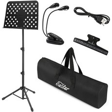 Eastar Store 방문 Eastar EMS-1 보면대 접이식 보관 케이스 경량 스틸 29.9-62.0 인치 (76-157cm, One Color