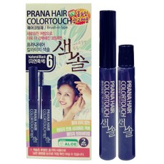 프라나 헤어칼라터치 새치커버 색솔, 1세트, 6호(자연흑색)