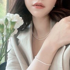 1mm진주목걸이