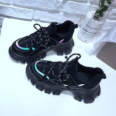 여성 홀로그램 어글리 슈즈 봄계절
