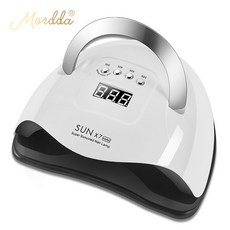 MORDDA 태양 X7 최대 LED 네일 건조기 매니큐어에 대 한 104W UV 네일 램프 손톱에 대 한 아트 디자인 높은 전원 얼음 램프 기계 경화 젤에 대 한|네일 드라이어, 1개, 러시아, 48W Star 1 Pink