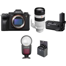 소니 망원렌즈 Sony Alpha 1 Mirrorless Camera with FE 70-200mm f2.8 GM OSS II Lens Bundle with VG-C4EM Vert - 소니알파200