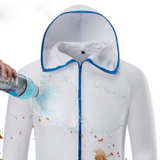 여름낚시복 여름낚시복세트 상의 바지 낚시복상하 낚시의류 여름패션 낚시복장 바다낚시옷 낚시 의류 남성용 낚시 셔츠 uv 보호 및 통기성 의류 방수 야외 사이클링 캠핑 후드 자켓, XL, 하얀색