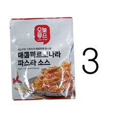 오늘좋은 매콤까르보나라 파스타소스, 3개, 150g