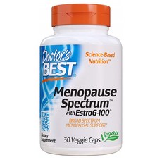 Doctor's Best 닥터스베스트 메노포즈 스펙트럼 갱년기 영양제 30정, 1팩
