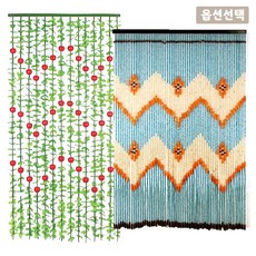 나무구슬문발 풀잎발 ( 풀잎발 넝쿨 풀발 과일소품 빈티지 레트로 소품 벽장식 우드발 우드볼 목각발 현관 문발 식당 햇빛가리개 )