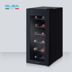 엘바 [신제품] 12병 보관 40L 블랙 와인셀러 EW40HT12, 단일속성
