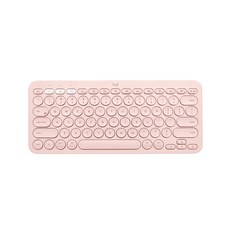 로지텍 블루투스 키보드 한글각인 자판, 파우더 핑크, K380