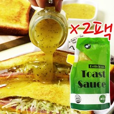 푸름 마약 길거리 샌드위치 토스트 소스 식빵 바게트 햄버거 만들기 레시피 비법 아이들 간편 간식 야식 셀프 홈메이드 잼 시럽 마요네즈 소스 2팩