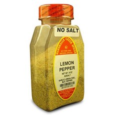 Marshalls Creek Spices Lemon Pepper Seasoning No Salt 8 O Marshalls Creek 향신료 레몬 후추 시즈닝 소금 없음 8온, 1개