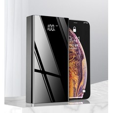 Delkien 40000mah 초대용량 LED후레쉬기능 보조배터리 블랙