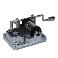 해외직구 1PC 핸드 크랭크 동작 부품 DIY 뮤직 박스 멜로디 생일, Canon
