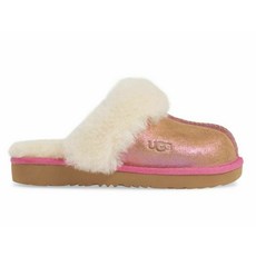 248162 어그 슬리퍼 Cozy II Shimmer Big Kid 5 핏s 여자 6-6.5 핑크