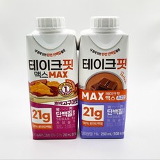 남양 테이크핏 맥스 250ml 고구마맛 12개 + 초코맛 12개