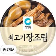 청정원 쇠고기 장조림, 95g, 27개