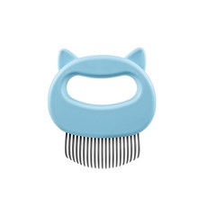 애완동물 청소&그루밍용품 아기고양이/견 스텐바늘 ABS 빗 제거 느슨한 털 귀 모양 곡면 빗, BL, 1개