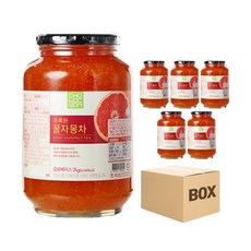 초록원 꿀자몽차, 2kg, 6개입, 1박스