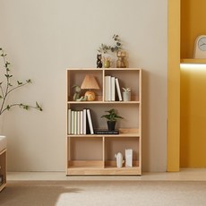  블리스데코 뉴 리브로 850 소나무 원목 3단 5칸 책장 DLA105_C 