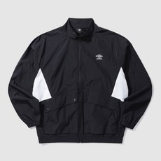엄브로 UMBRO 플레이버 스탠넥 바람막이 웜업 자켓 블랙UP123CJK31