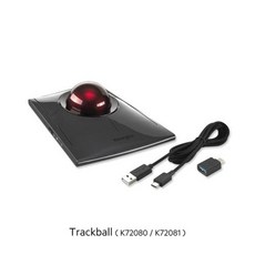 트랙볼마우스 볼마우스 켄싱턴 트랙볼 마우스 왼손용 무선 및 유선 슬림 블레이드 프로 충전식 배터리 포함 AutoCAD K72080K72081, 없음, 2) Trackball