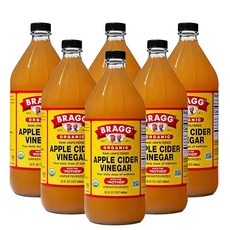Bragg 오가닉 애플 사이다 식초 일본 정품 946ml (6개 세트)