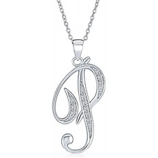 필기체이니셜목걸이