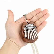 미니 칼림바 목걸이포함 연습 연주 엄지피아노 우드, 1개