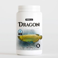 필그린 드래곤 사료 S 400g 홍용 금용 아로아나 잉어 금붕어 대형어 부상성 사료, 1개, 1L
