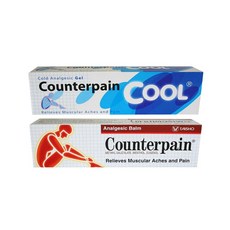 Counterpain 카운터페인 웜 쿨 120g 2팩 배송 Counterpain Analgesic Balm Cream 120g. (Pack of 2 color), 2개 배송, 단일상품
