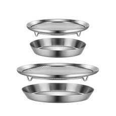 바겐슈타이거 스텐 메쉬 트레이 대 + 특대 세트