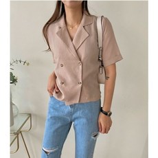 더블버튼블라우스