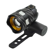 야외 승마 자전거 전면 빛 15000lm T6 LED Zoomable 자전거 헤드 라이트 USB 충전식 안전 손전등 사이클링 램프 토치|자전거용 등|, 1개, Gold, 단일