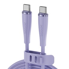 Toocki C타입 60W 고속충전케이블 5A TQ-X11, 2개입, 퍼플, 1m