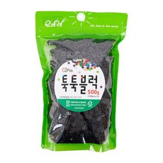 이지 툭툭 블럭 1500p 500g, 검정