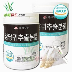 HACCP 식약처 인증 국산 참당귀 추출 분말 100% 300g 데커신 사포닌 베타카로틴 항염증 관절 연골 뇌건강 국내산 참당귀추출분말100% + 슈퍼푸드.com 연자육 티백, 2세트, (300g + 1g)