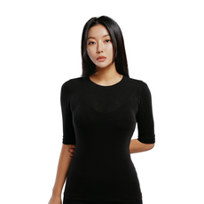 5부 라운드넥 티셔츠 Round neck half-length 연극영화과 입시의상 입시복