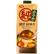 하림 순수한 맑은 닭육수, 1L, 12개