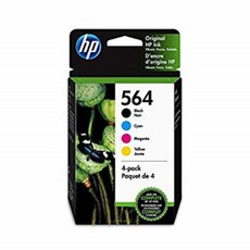 HP 564 | 4 Ink Cartridges | Black Cyan Magenta Yellow | CB316WN CB318WN CB319WN CB320WN, 1, 단일상품