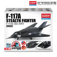 F-117A 스텔스 전폭기 전투기 4D 퍼즐 비행기 밀리터리 프라모델 S80190 (안전 포장 배송)
