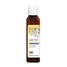 Aura Cacia 분획 코코넛 오일에 바로 사용할 수 있는 아우라 카시아 에센셜 오일 | 순도 테스트 GC/MS 4 fl. 온즈.