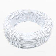 호환 5 미터 Sq 0.3 0.5 0.75 1 1.5mm RV 미세 와이어 PVC 절연 베어 구리 케이블 220V 스피커 전원 Led 전기 전선, [01] White, [01] Square 0.3mm, [01] 5m, 1개