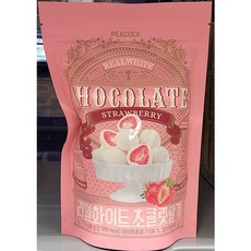 PEACOCK 피코크 리얼 화이트 딸기 초코볼 170g, 1개