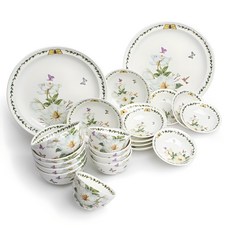 Royal Essex Magnolia Bone China 5 人圓形家用餐具套組 22p, 混色, 餐具22入, 1組