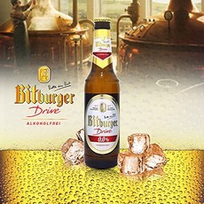 24 Bottles Bitburger Drive Non-Alcoholic Malt Beer 11.2-oz (330 ml) Case Of 24 Glass Bottles 24 병, 1