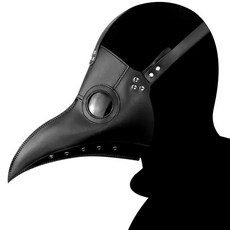 방독마스크 방독면마스크 방진 화생방 PU 스팀펑크 조류 전염병 의사 마스크 긴 코 부리 레, 1.Style 1 Mask 싱글 사이즈