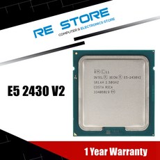 Intel Xeon E5 2430 V2 2.5GHz 6-코어 12-스레드 CPU 프로세서 15M 80W LG 호환A 1356 중고, 단일옵션