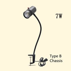 Led 공작 기계 램프 작업 CNC 선반 펀치 110v 220vac 7w, 7W 110v230v plug, B G Clamp, 1개