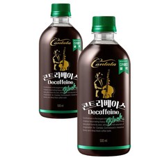 롯데 칸타타 콘트라베이스 디카페인 블랙, 500ml, 6개