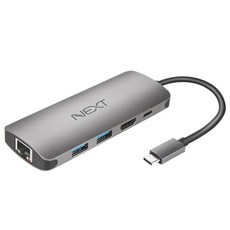 in 이지넷유비쿼터스 NEXT-318TCH-PD / Type-C to HDMI / USB3.0x2 / LAN / PD Converter, 실버, 본상품선택