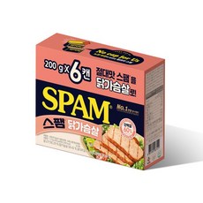 스팸 닭가슴살 200g x6개, 6개